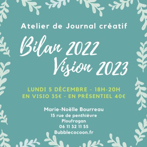 journal créatif Bilan 2022